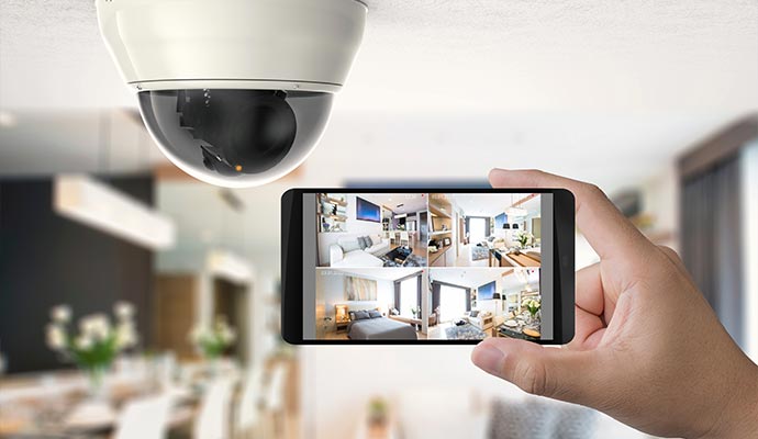 home security with smartphone
