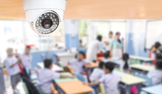 Security monitoring system in school