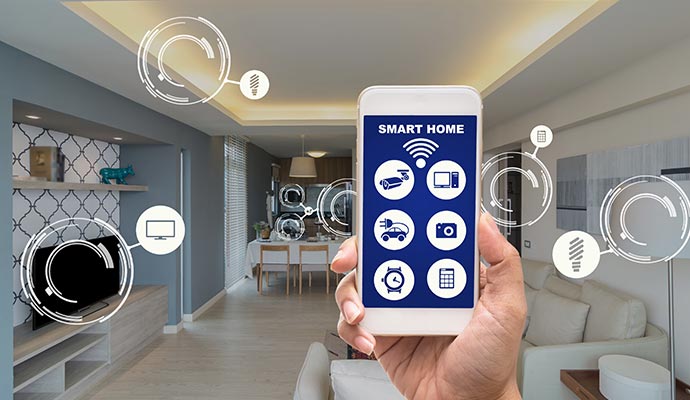 home security system controlled by smartphone